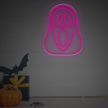 Halloween Ghostmask From Scream Led Neon Sign | Shineneon