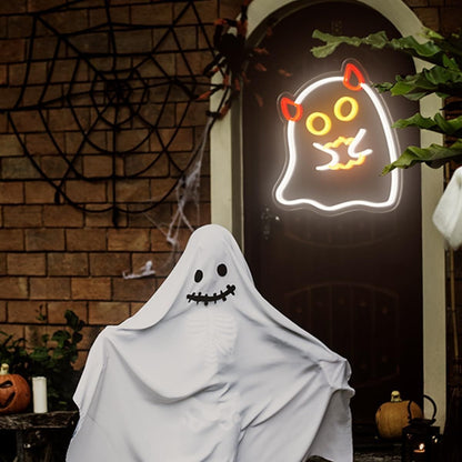 Halloween Hand Held Pumpkin Imp Neon Sign Season | Shineneon