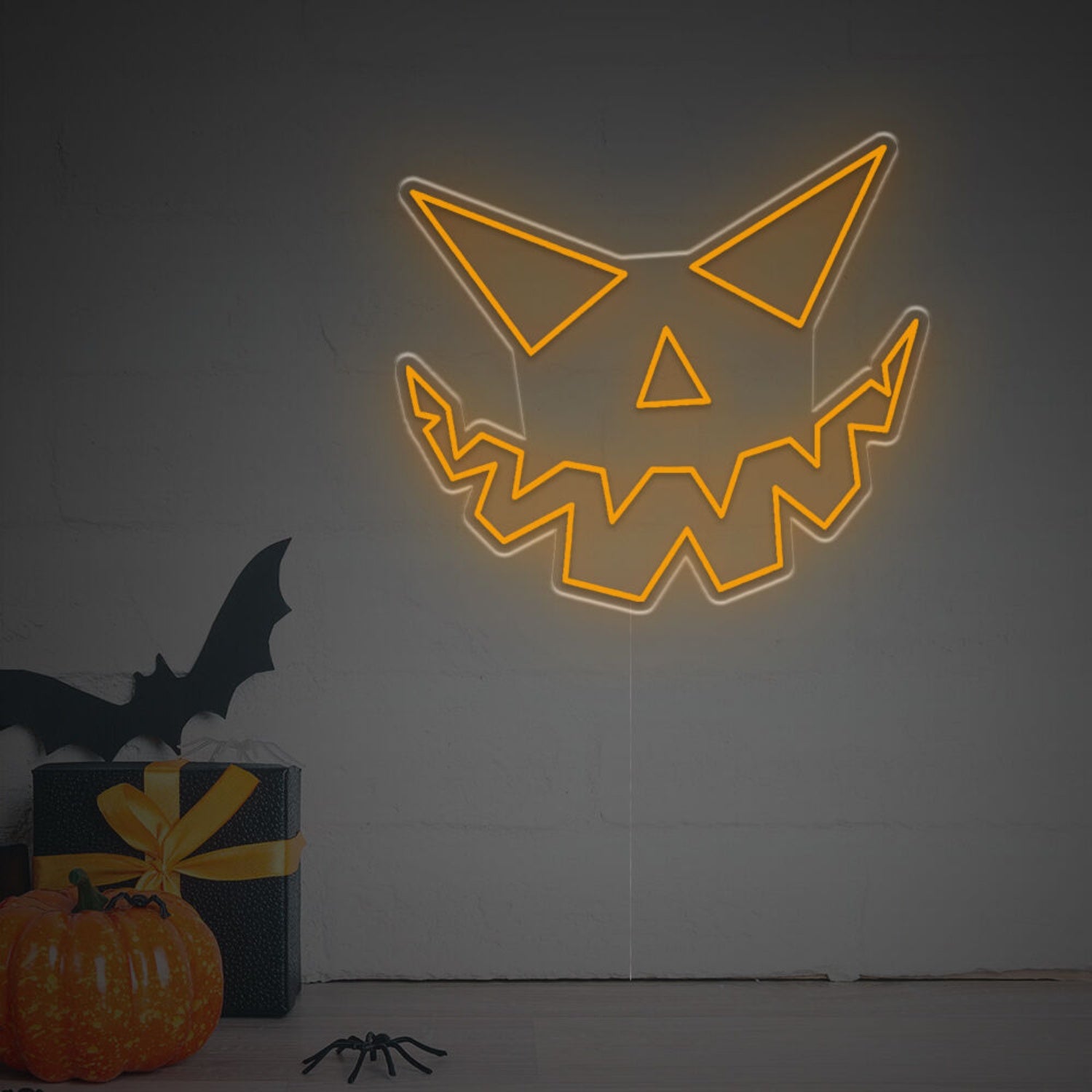 Halloween Haven Pumpkin Face Led Neon Sign | Shineneon