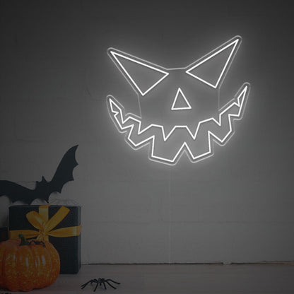 Halloween Haven Pumpkin Face Led Neon Sign | Shineneon
