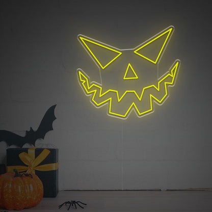 Halloween Haven Pumpkin Face Led Neon Sign | Shineneon