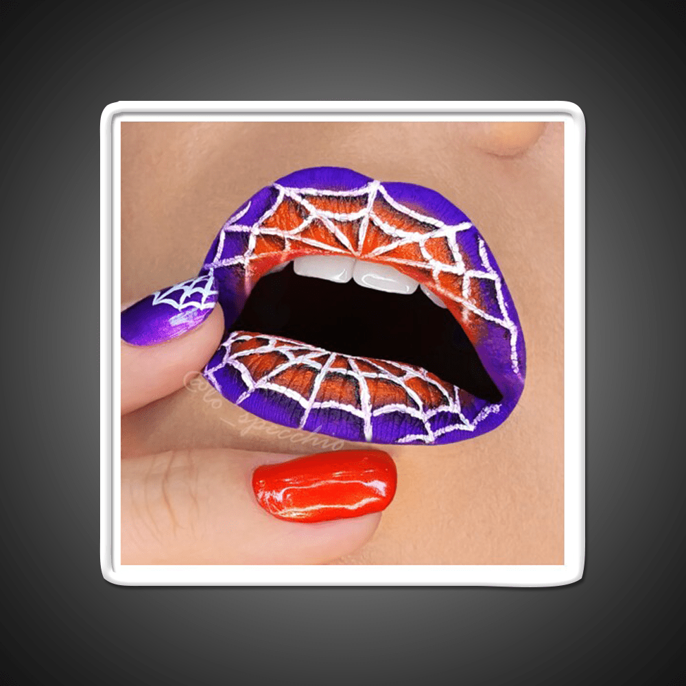 Halloween Lip And Nail Art Nail Salon Led Neon Sign Rgb Color - Shineneon