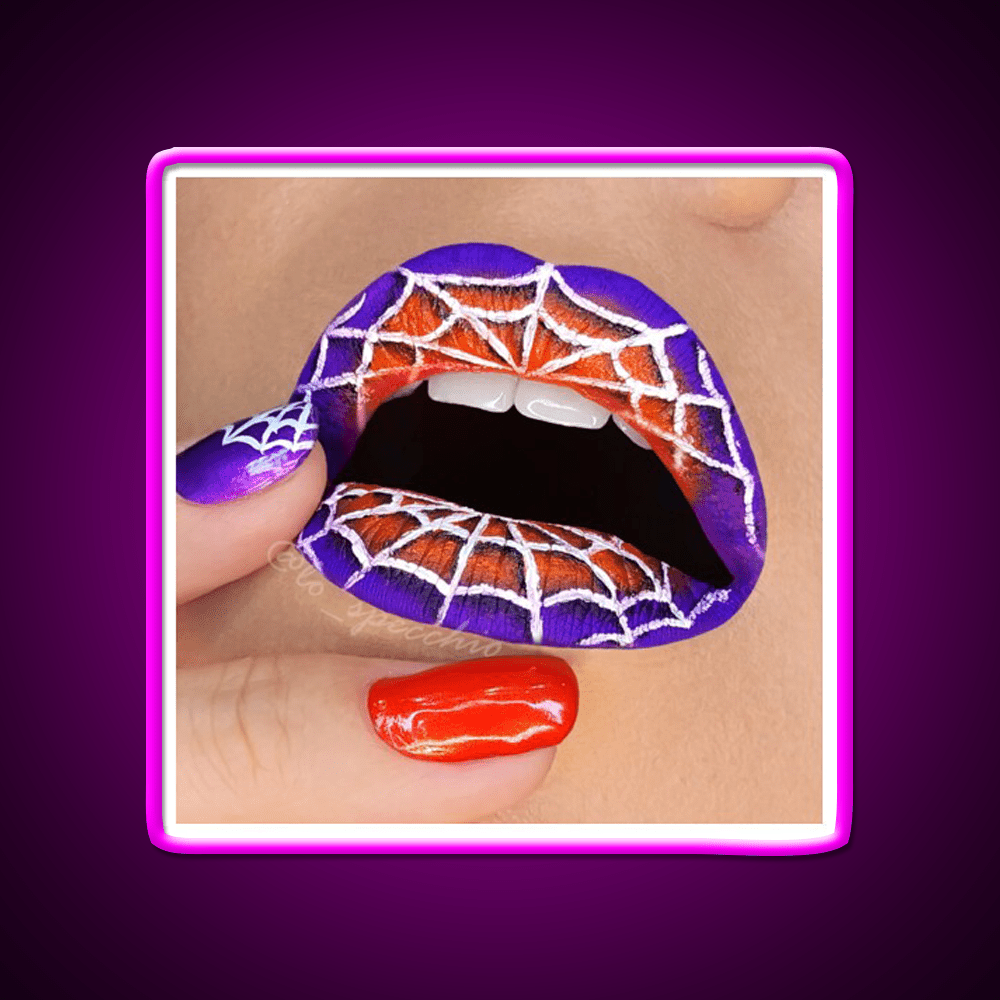 Halloween Lip And Nail Art Nail Salon Led Neon Sign Rgb Color - Shineneon