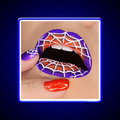 Halloween Lip And Nail Art Nail Salon Led Neon Sign Rgb Color - Shineneon