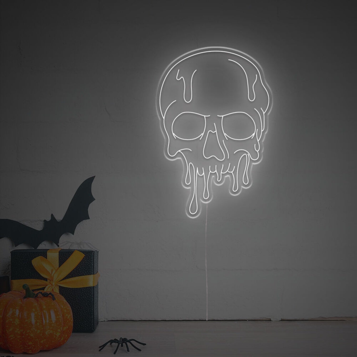 Halloween Melting Skull Head Led Neon Sign | Shineneon