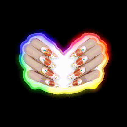 Halloween Nail Art Nail Salon Led Neon Sign Rgb Color - LED neon sign close-up detail