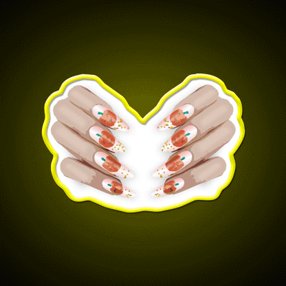 Halloween Nail Art Nail Salon Led Neon Sign Rgb Color - Custom LED neon sign front view