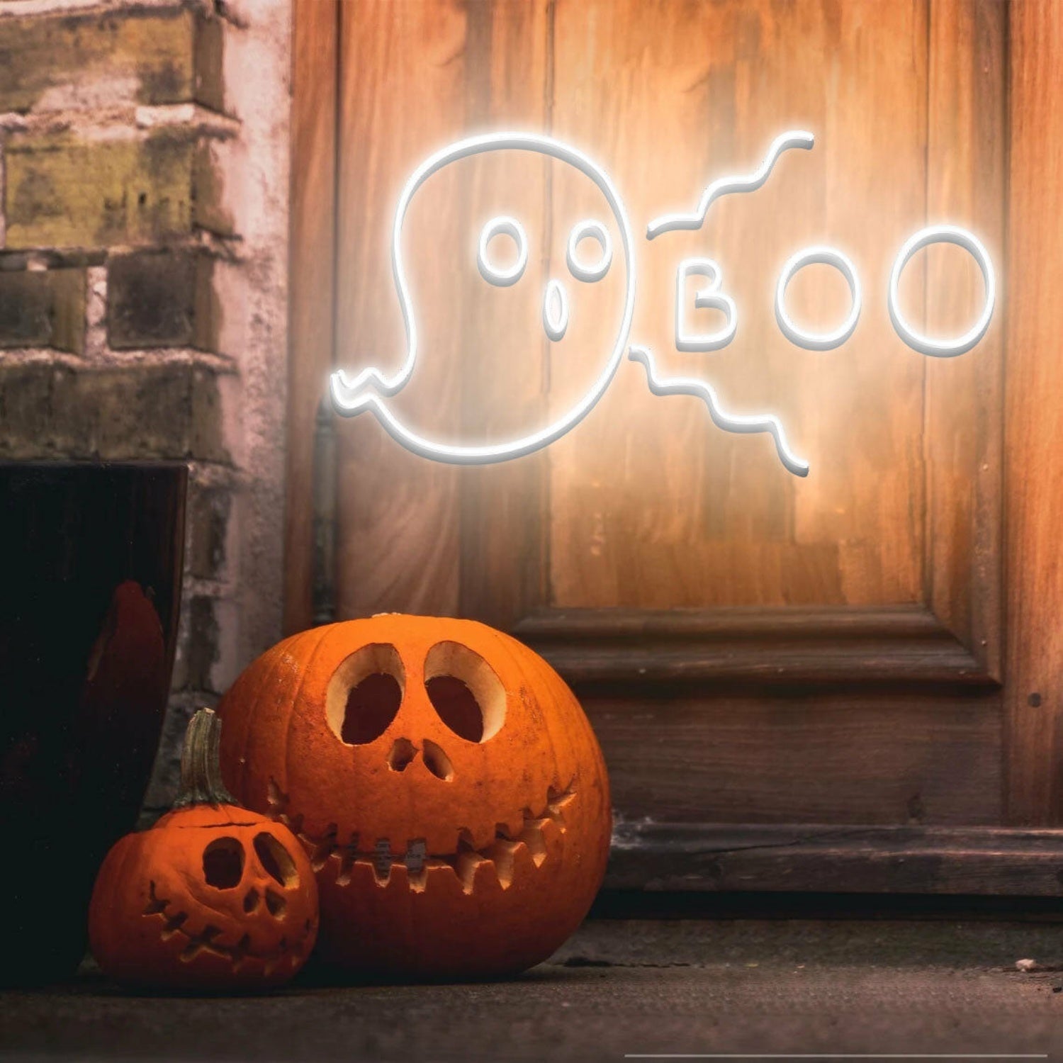 Halloween Neon Sign Ghost Boo Neon Sign | Shineneon