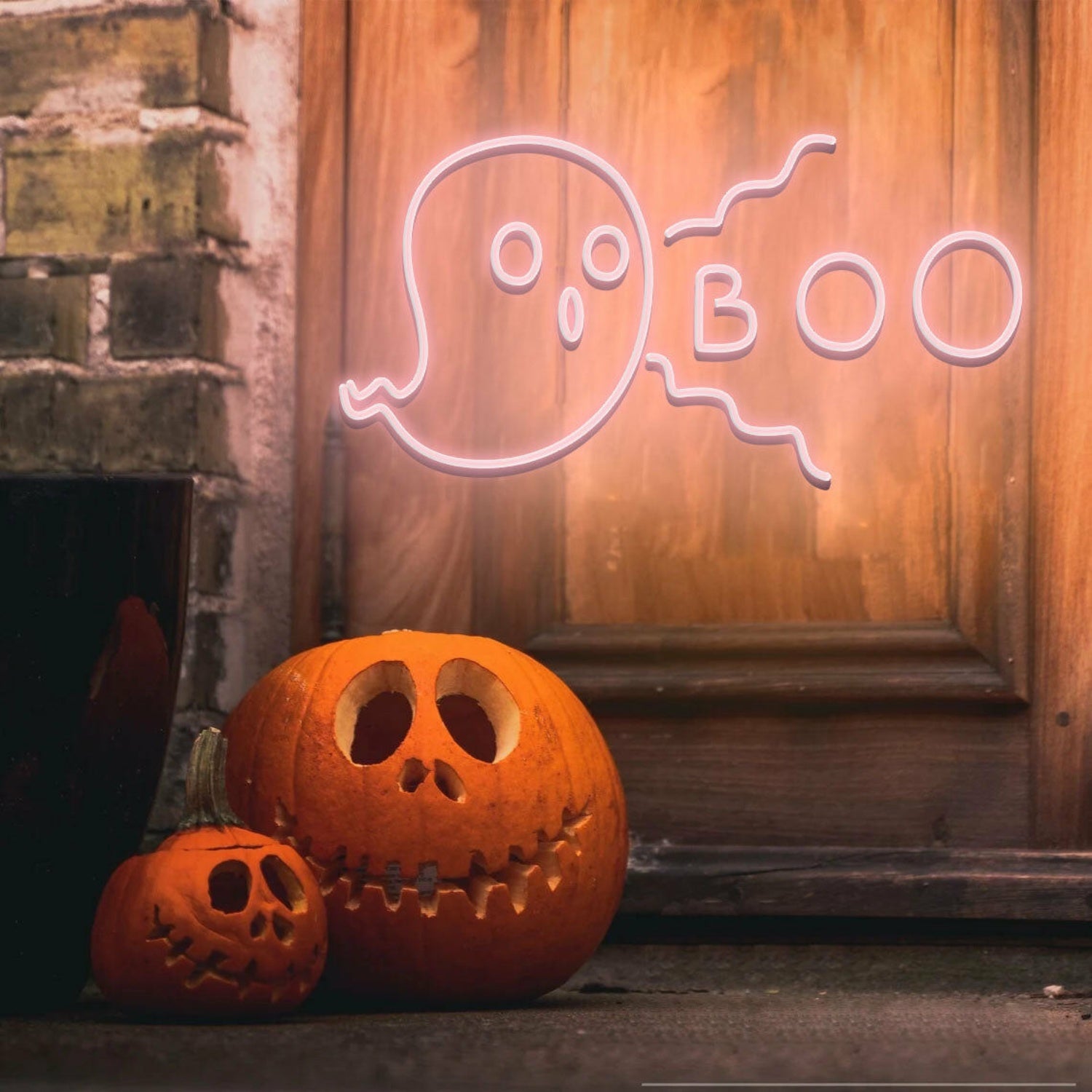 Halloween Neon Sign Ghost Boo Neon Sign | Shineneon