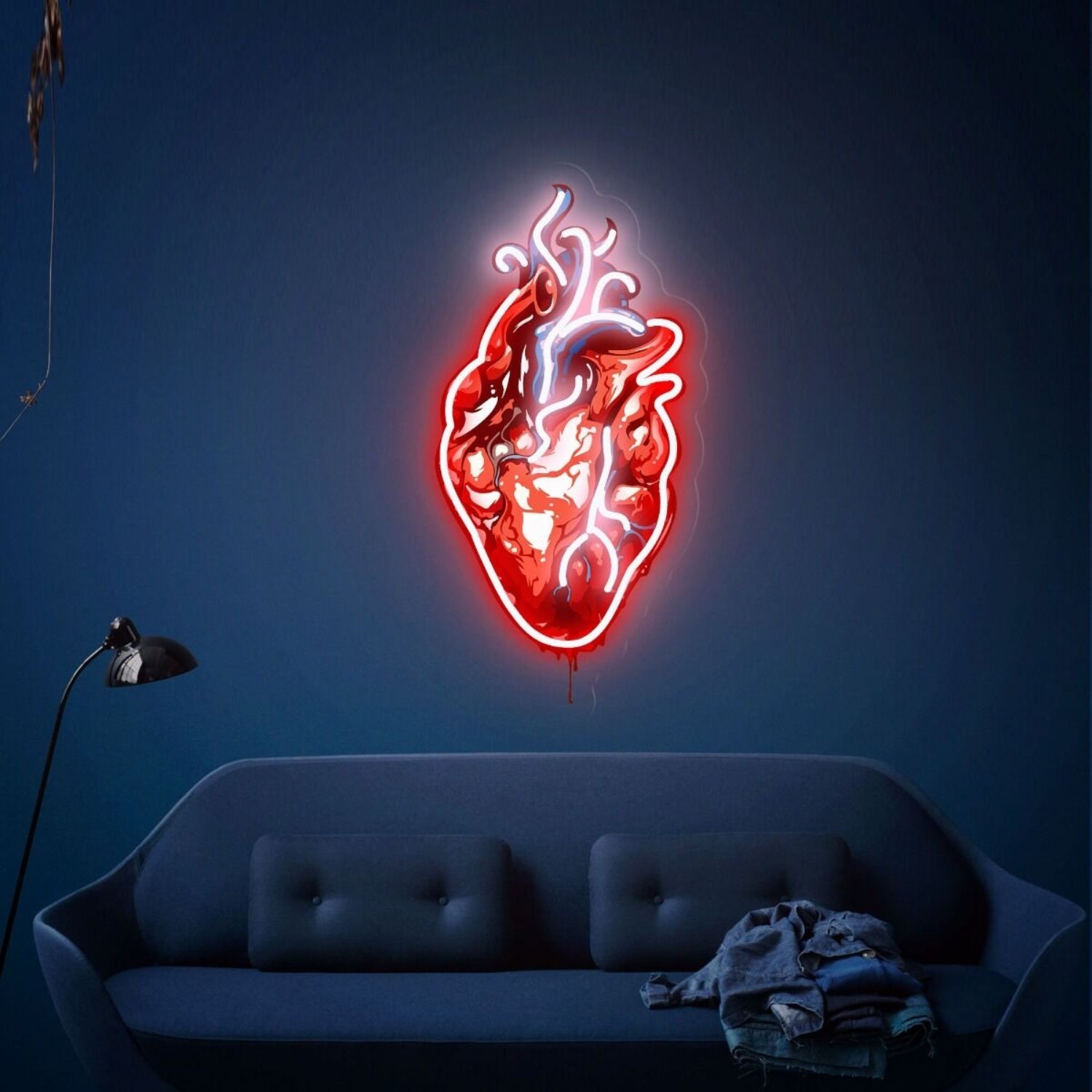 Halloween Party Human Heart Uv Led Neon Sign Led Light - Shineneon