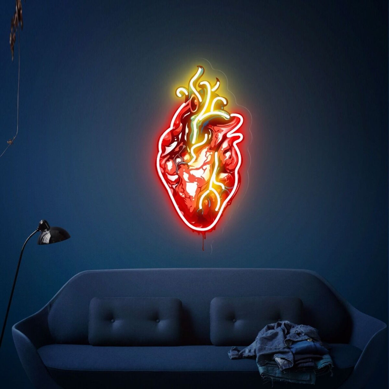 Halloween Party Human Heart Uv Led Neon Sign Led Light - Shineneon
