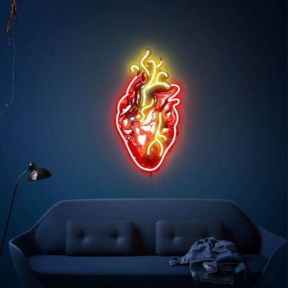 Halloween Party Human Heart Uv Led Neon Sign Led Light - Shineneon
