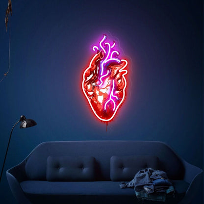 Halloween Party Human Heart Uv Led Neon Sign Led Light - Shineneon