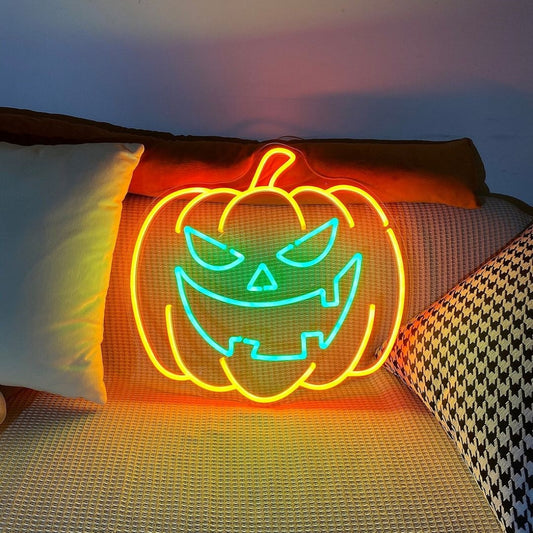 Halloween Pumpkin Led Sign Business Neon Sign Wall Decor