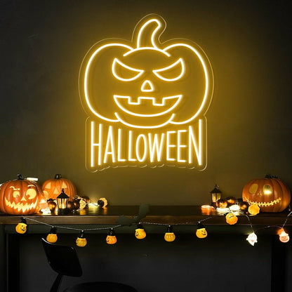 Halloween Pumpkin Neon Sign For Home Bar | Shineneon