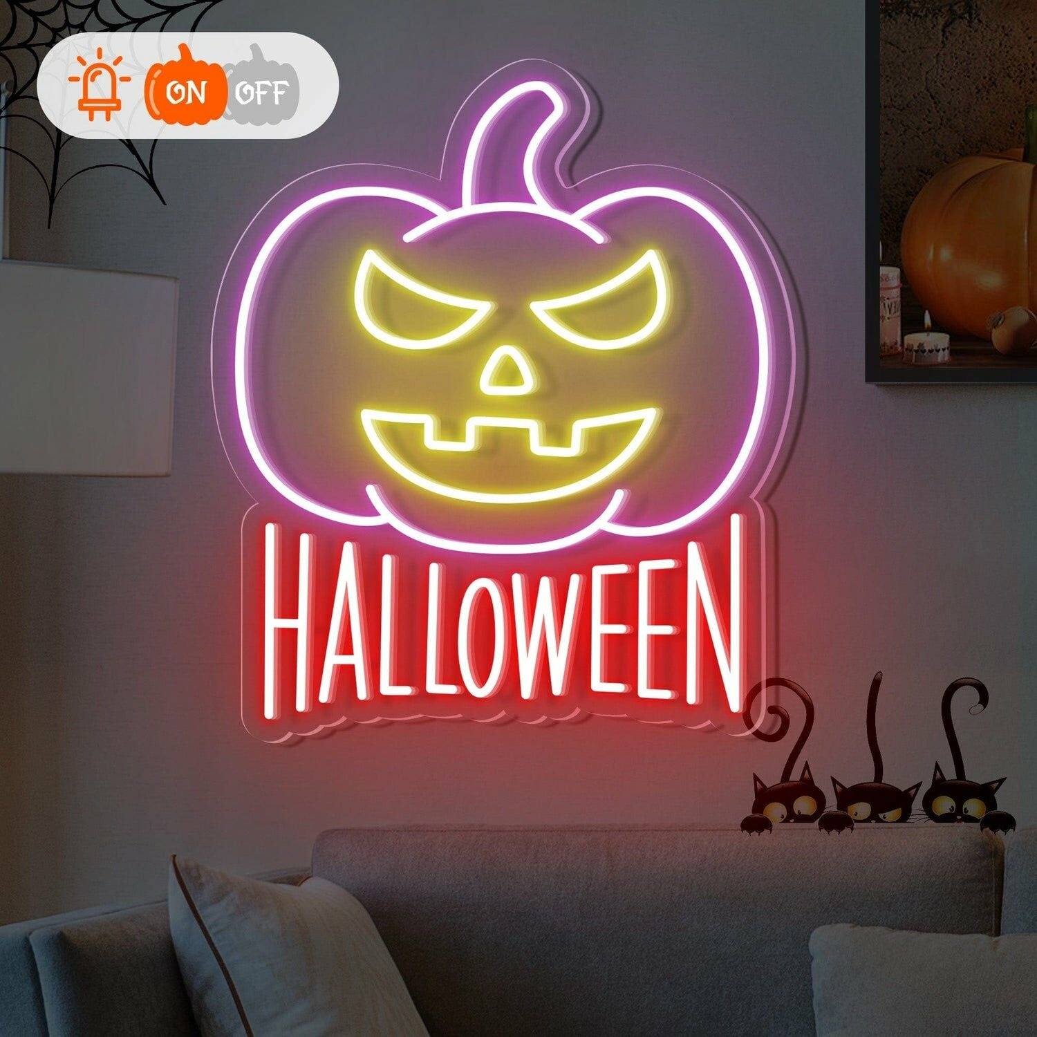 Halloween Pumpkin Neon Sign For Home Bar | Shineneon