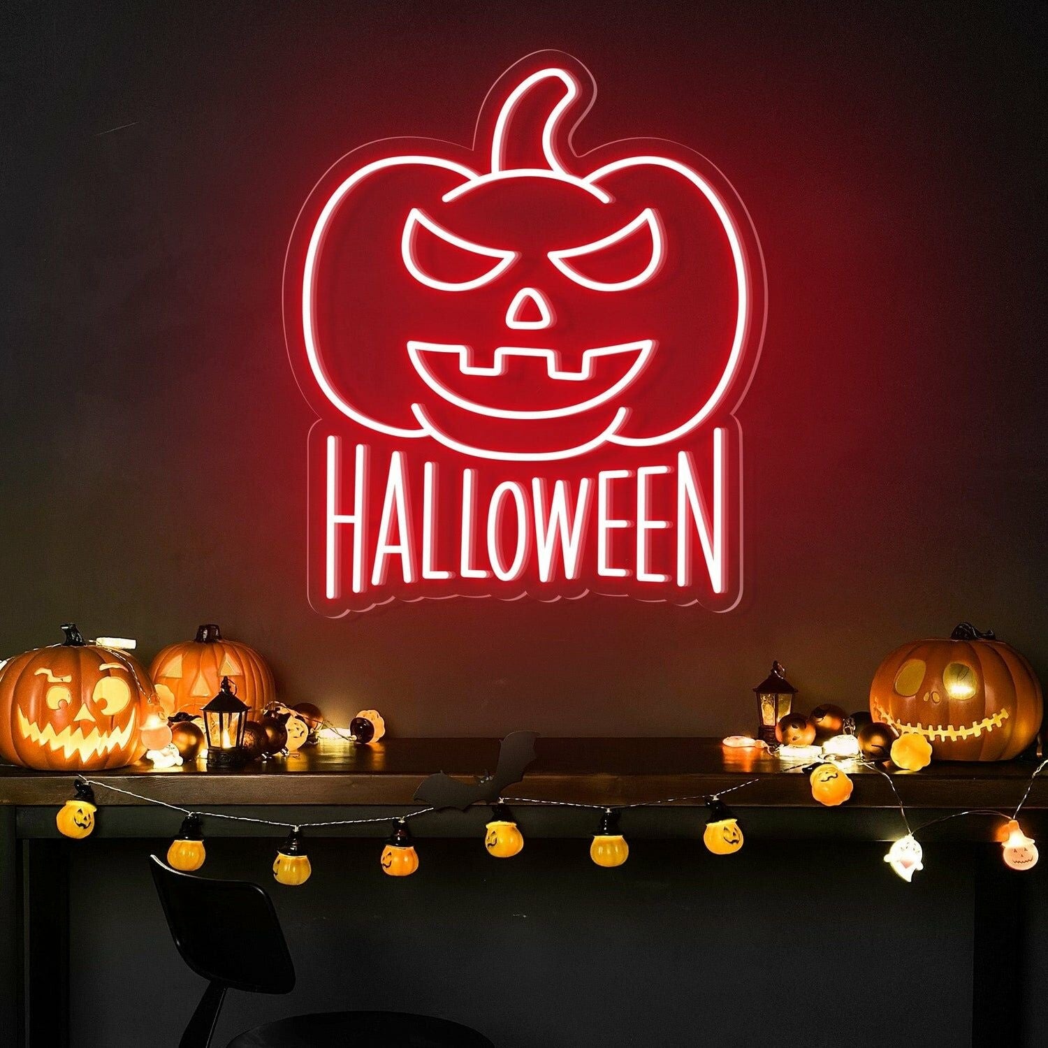 Halloween Pumpkin Neon Sign For Home Bar | Shineneon