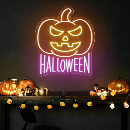 Halloween Pumpkin Neon Sign For Home Bar | Shineneon