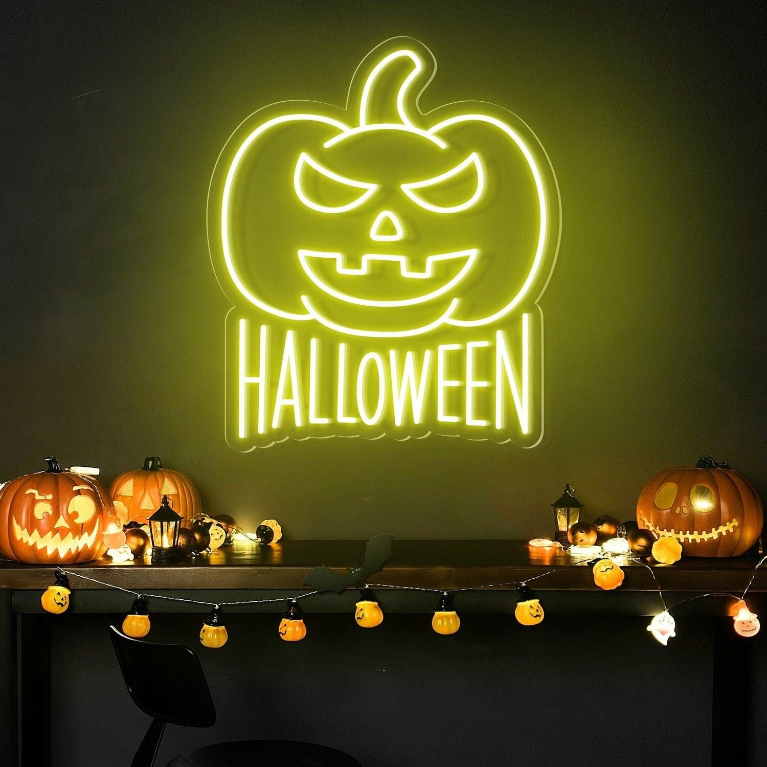 Halloween Pumpkin Neon Sign For Home Bar | Shineneon