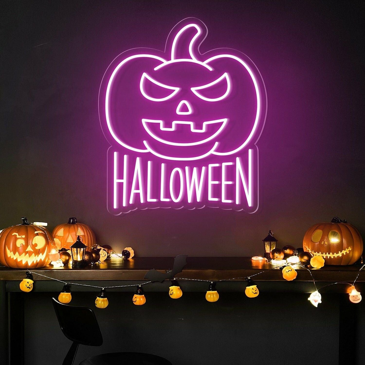 Halloween Pumpkin Neon Sign For Home Bar | Shineneon