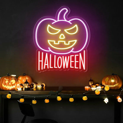 Halloween Pumpkin Neon Sign For Home Bar | Shineneon