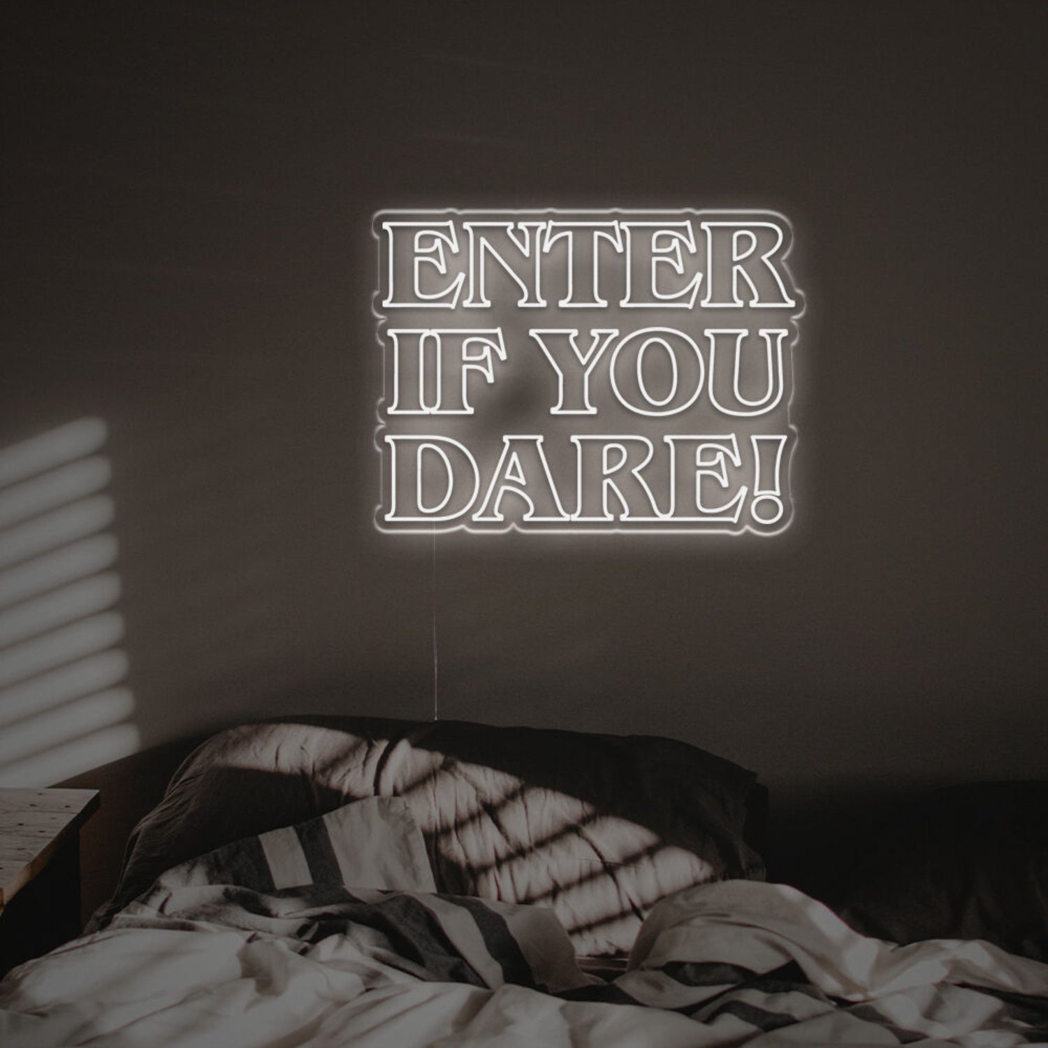 Halloween Themed Home Decor With The Enter If You Dare Led Neon Sign | Shineneon