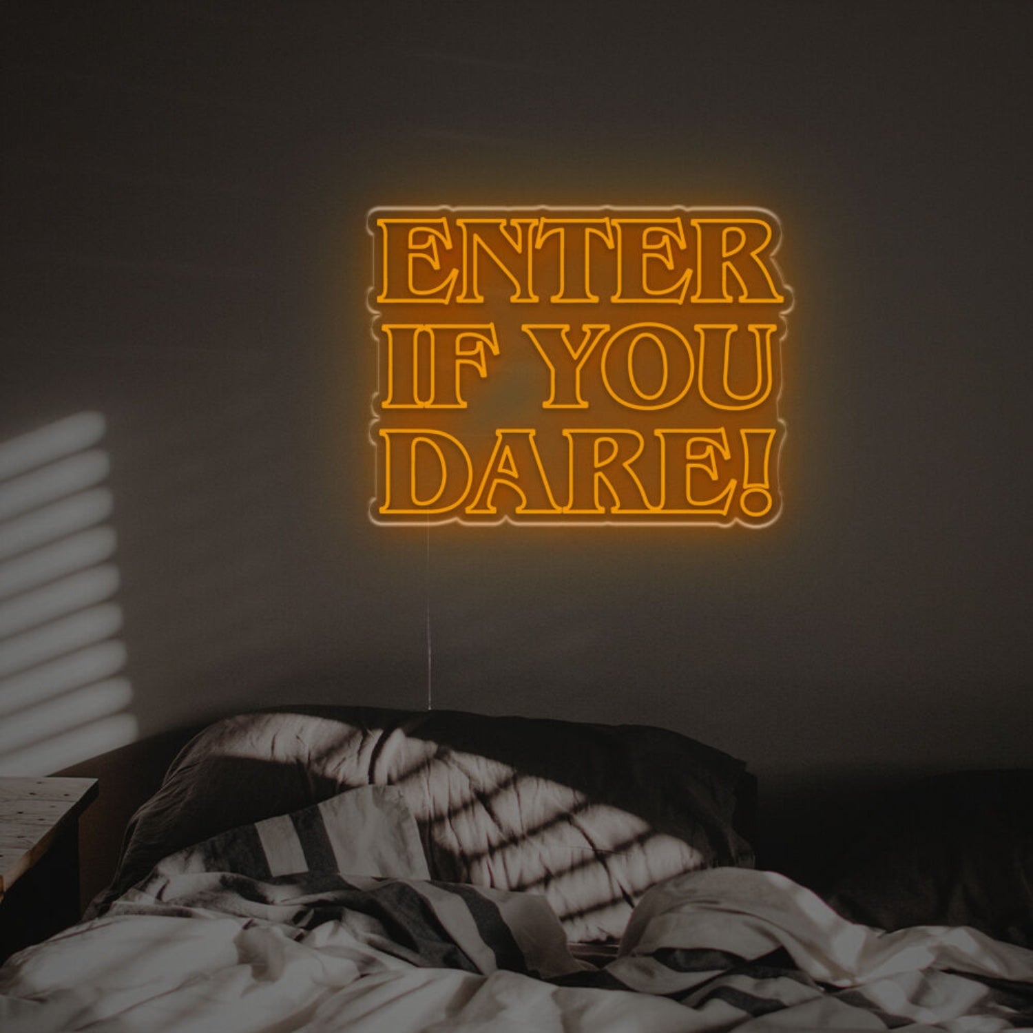 Halloween Themed Home Decor With The Enter If You Dare Led Neon Sign | Shineneon