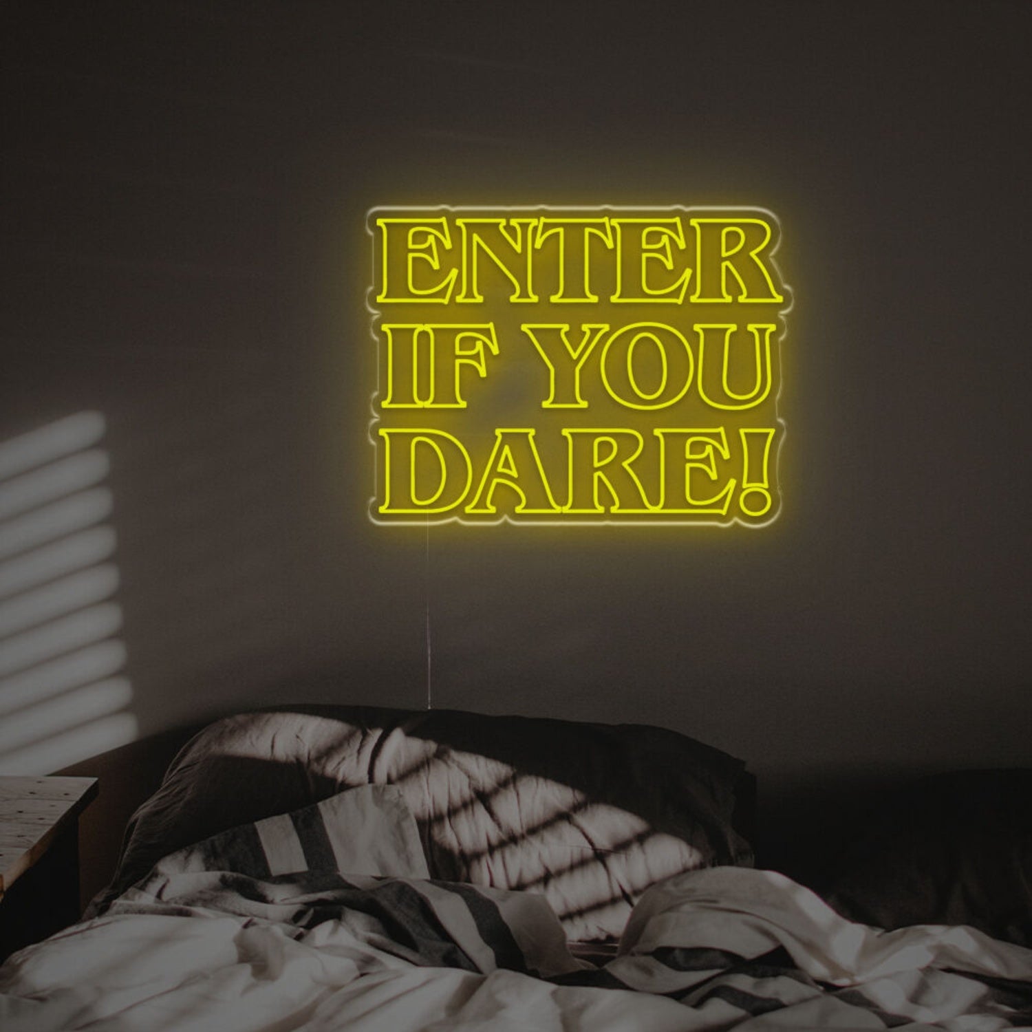 Halloween Themed Home Decor With The Enter If You Dare Led Neon Sign | Shineneon