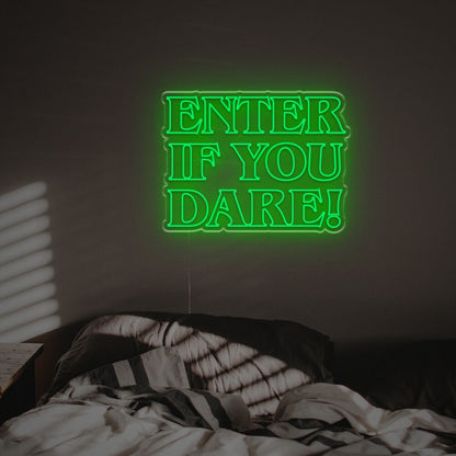 Halloween Themed Home Decor With The Enter If You Dare Led Neon Sign | Shineneon