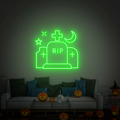 Halloween Tombstone Rip Wall Led Neon Sign | Shineneon