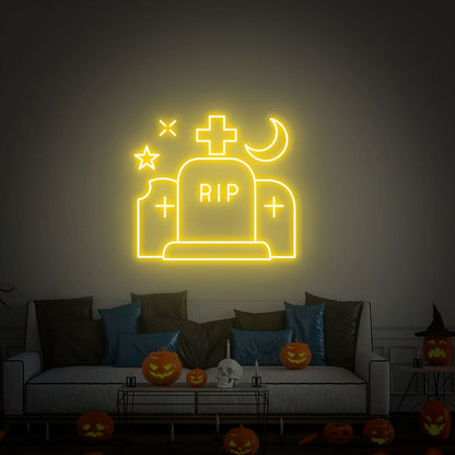 Halloween Tombstone Rip Wall Led Neon Sign | Shineneon