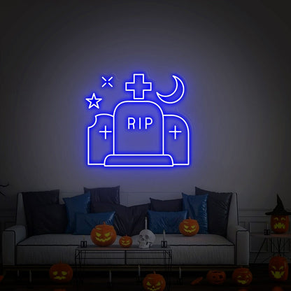 Halloween Tombstone Rip Wall Led Neon Sign | Shineneon