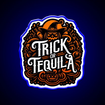 Halloween Trick Or Tequila Party Drink Tequila Led Neon Sign Rgb Color - Shineneon