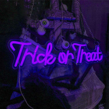 Halloween Trick Or Treat Neon Sign | Shineneon