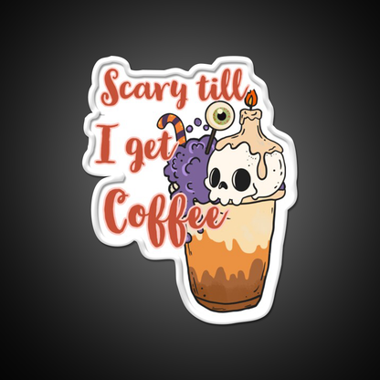 Halloween With Coffee Vibes Cafe Led Neon Sign Espresso Bar Art Rgb Color