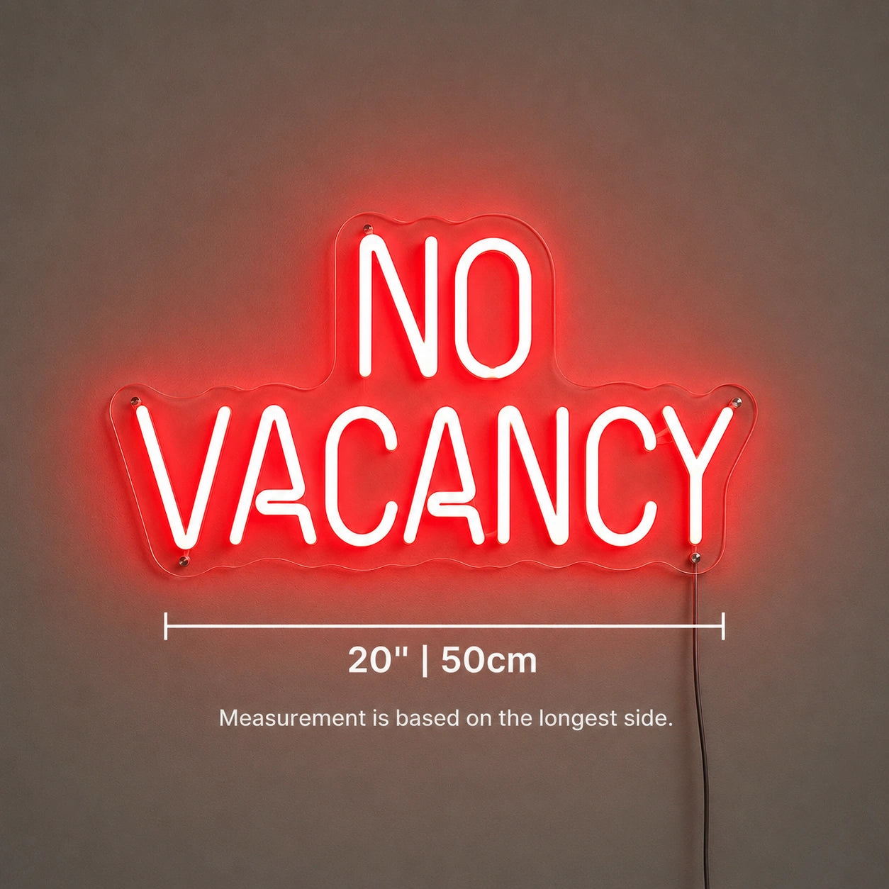Hallway No Vacancy Neon Sign LED Neon Sign size image