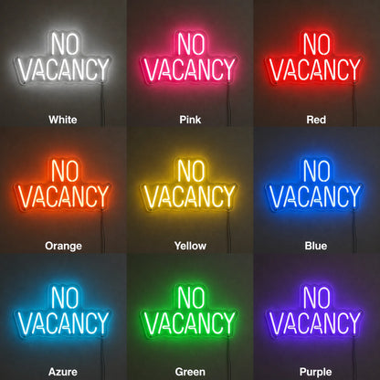 Hallway No Vacancy Neon Sign LED Neon Sign color grid