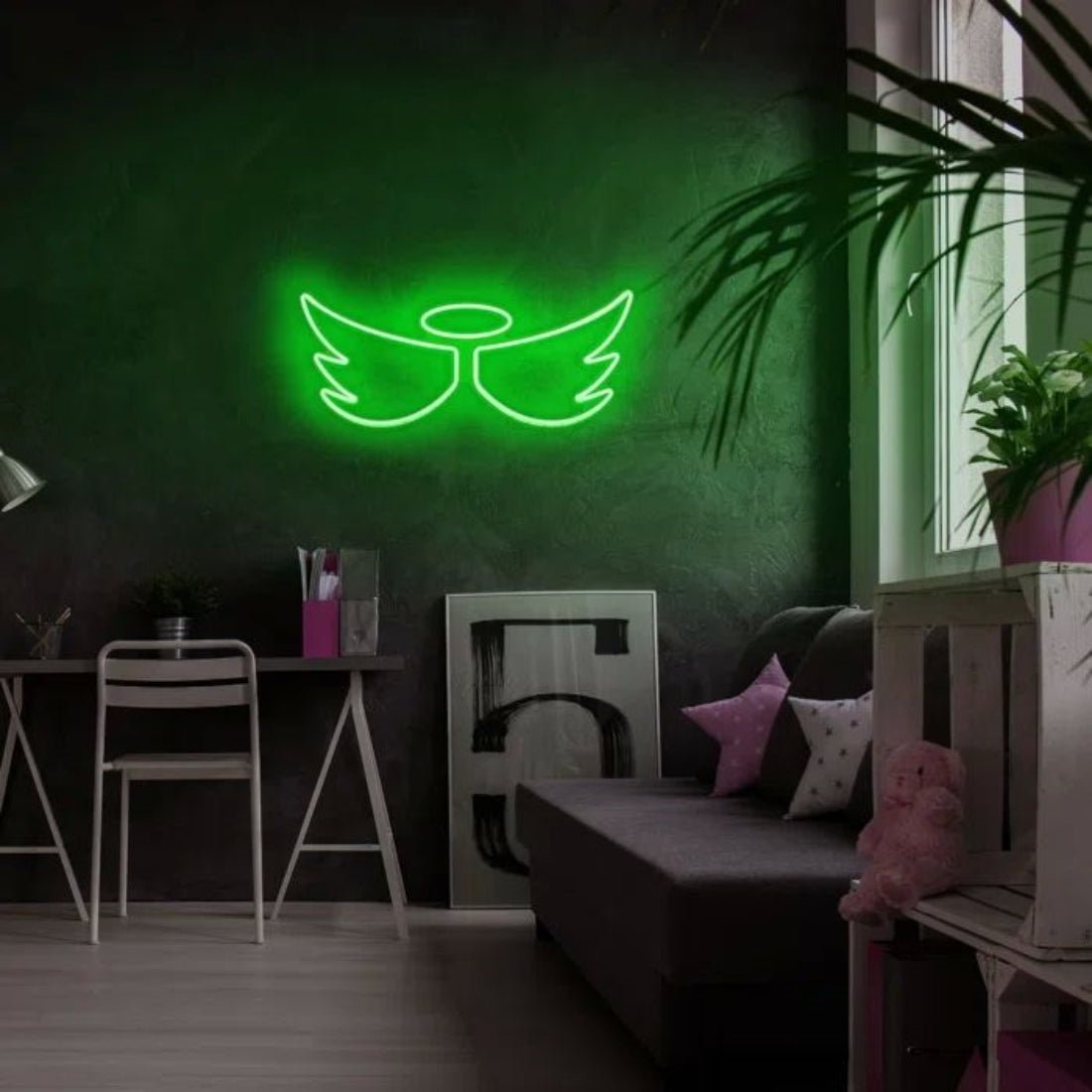 Halo And Wings Led Sign Business Neon Sign - Shineneon