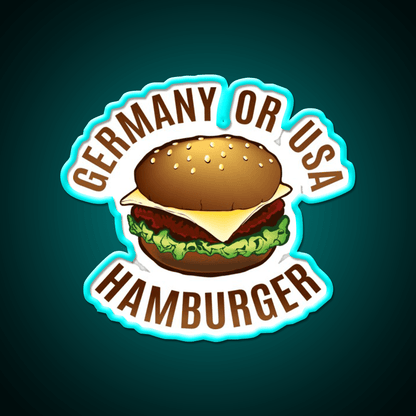 Hamburger Fast Food Led Neon Sign For Burger Place Rgb Color - Shineneon
