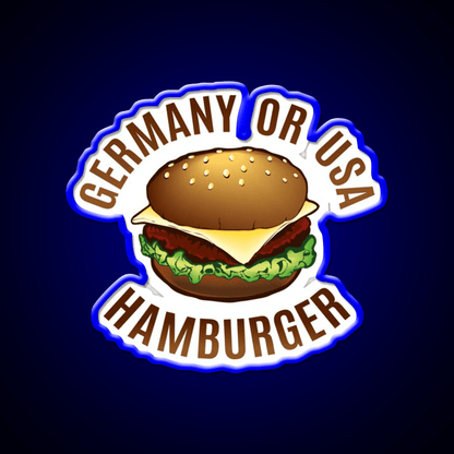 Hamburger Fast Food Led Neon Sign For Burger Place Rgb Color - Shineneon