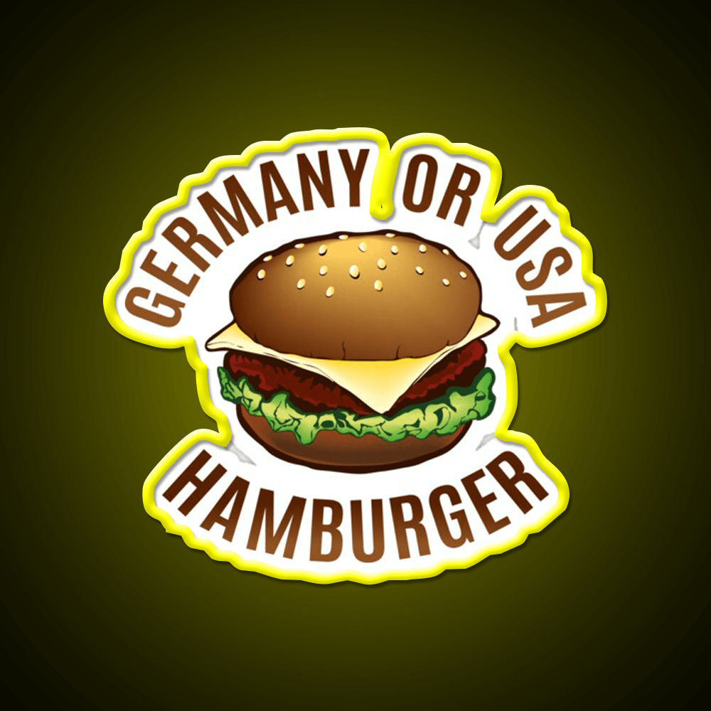 Hamburger Fast Food Led Neon Sign For Burger Place Rgb Color - Shineneon
