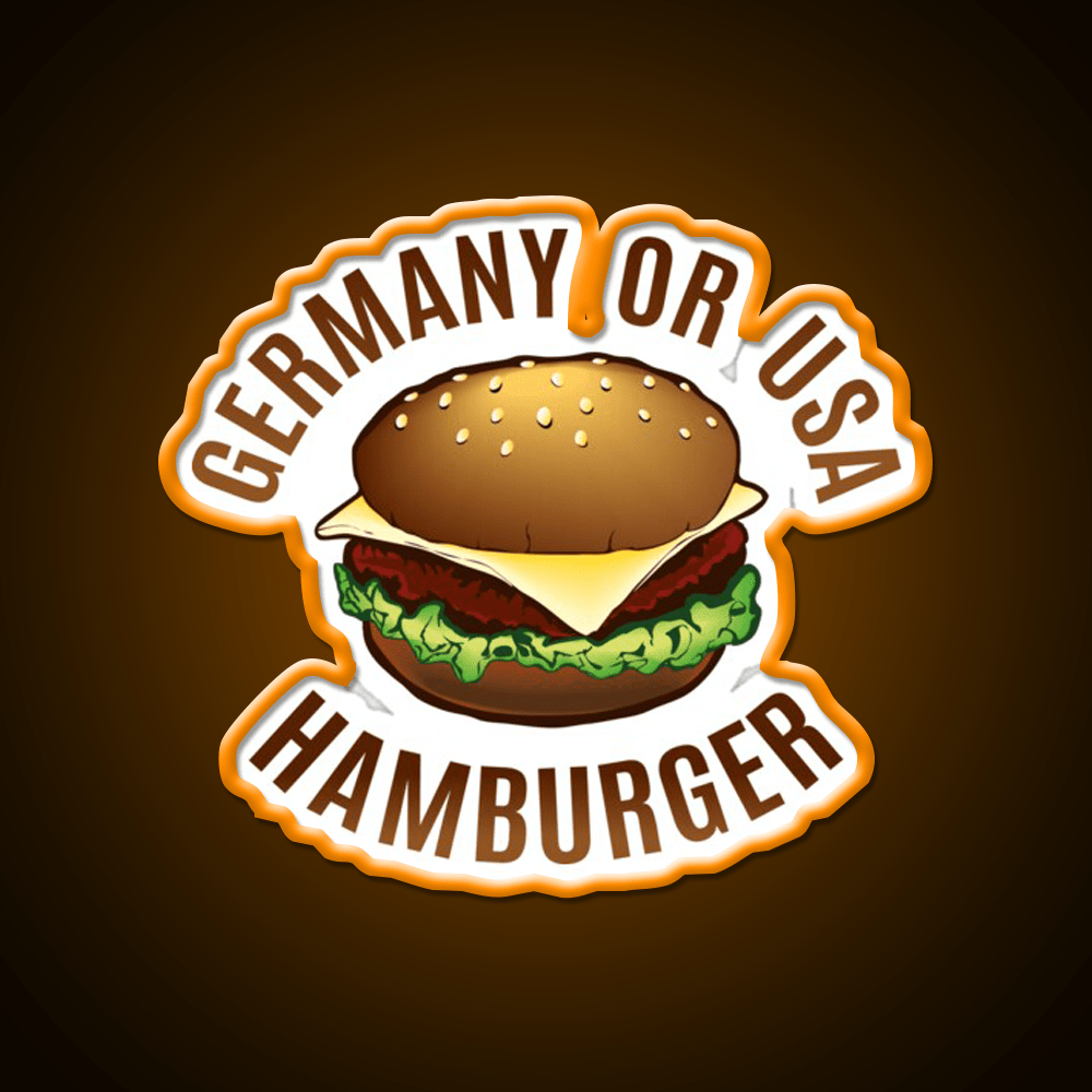 Hamburger Fast Food Led Neon Sign For Burger Place Rgb Color - Shineneon