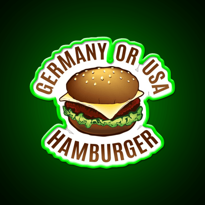 Hamburger Fast Food Led Neon Sign For Burger Place Rgb Color - Shineneon