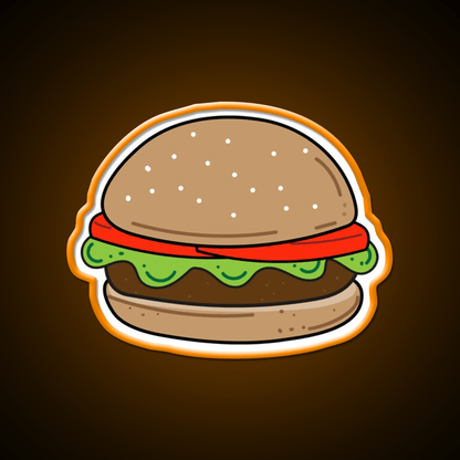 Hamburger Snack Food Led Neon Sign For Snack Room Rgb Color - Shineneon