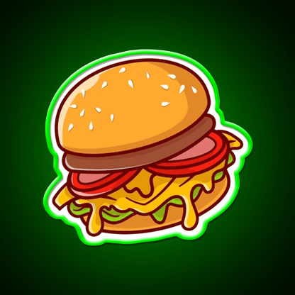Hamburger Snack Food Led Neon Sign Rgb Color - Shineneon