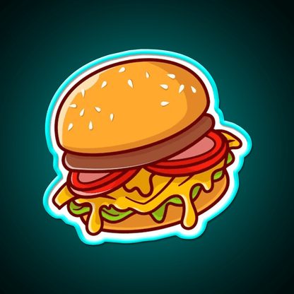 Hamburger Snack Food Led Neon Sign Rgb Color - Shineneon