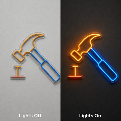 Hammer And Nail LED Neon Sign - Shineneon