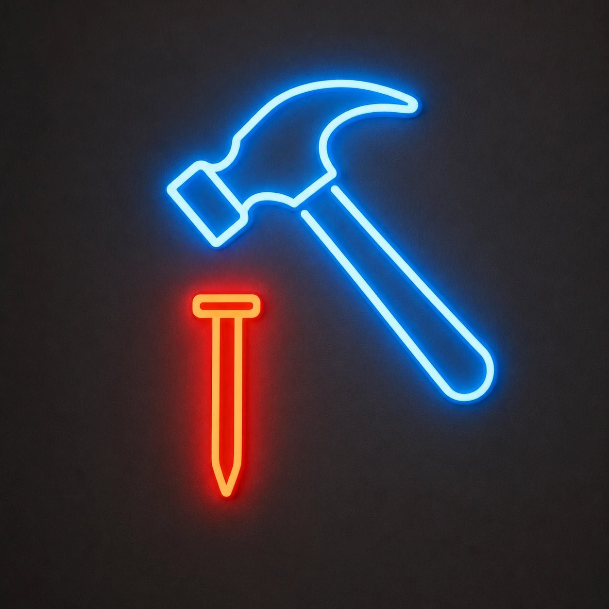 Hammer And Nail Vintage LED Neon Sign - Shineneon