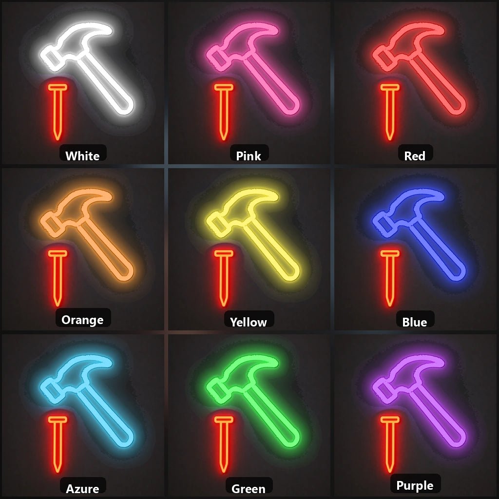 Hammer And Nail Vintage LED Neon Sign - Shineneon