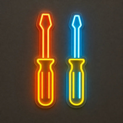 Hammer Screwdriver Vintage LED Neon Sign - Shineneon